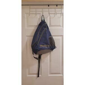 Disney Cruise Line Castaway Club Sling Backpack Shoulder Bag Blue Navy Gray Gift